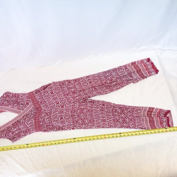 LOFT beach Women's Backless Romper Red Wine Vacation Style with Pockets - Picture 7 of 15